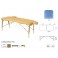 Camilla Plegable Ecopostural Regulable Madera Natural - 70x186 - C3608