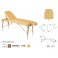 Camilla Plegable Ecopostural Regulable Madera Natural - 70x186 - C3616