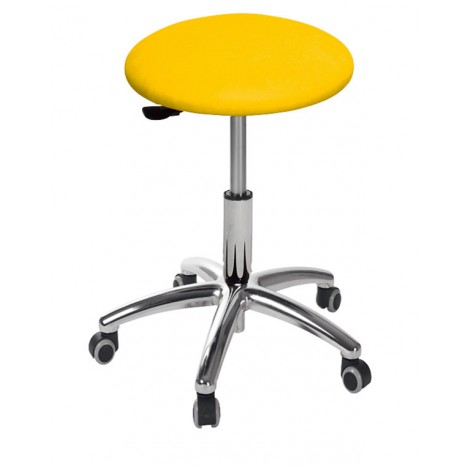 Tabouret circulaire avec base en aluminium