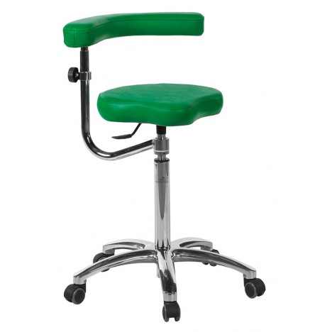 Tabouret de vélo base aluminium avec accoudoir multifonctionnel