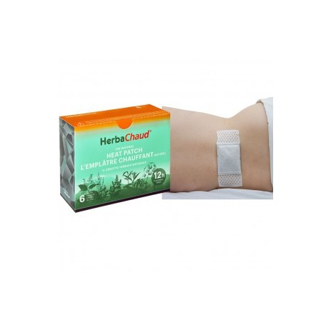 Herba Chaud Herbal Heat Patches TDP : mélange de plantes et de minéraux (6 pièces)