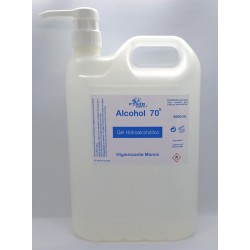 Gel hidroalcohólico Fisiomarket 5000 ml  con aroma a Frutos Rojos. ***ULTIMAS UNIDADES***