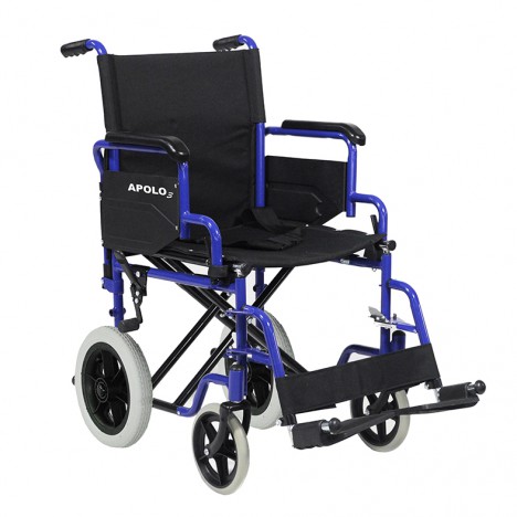 Fauteuil roulant pliant en acier APOLO 3