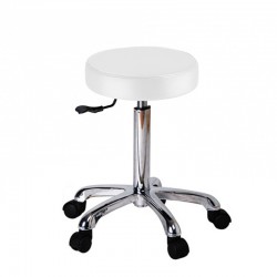 Tabouret sans dossier avec élévation rapide à gaz (couleurs disponibles) (Ref. 1023A)
 Couleur-Blanc