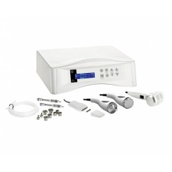 MultiEquipment 332 avec 4 fonctions : Microdermabrasion + Ultrasons + Marteau chaud et froid + Peeling ultrasonique