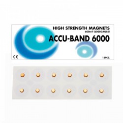 Aimant Accu-Band plaqué or 6000 gauss : Diamètre 5mm (12 pcs.)