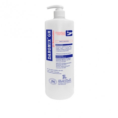 Daromix GH : Gel hydroalcoolique pour la désinfection hygiénique des mains par friction (1 litre) (Réf. HICD003-FR01V)