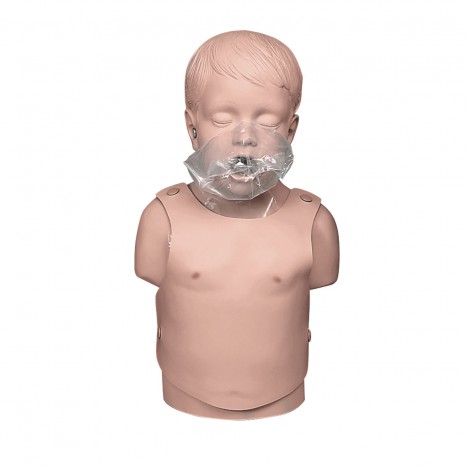 Torso de niño para resucitación cardiopulmonar, 5 años