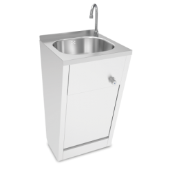 Lavabo à genoux avec eau chaude et froide