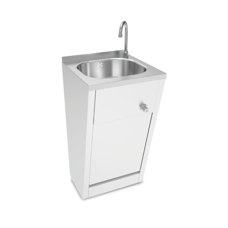 Lavabo à genoux avec eau chaude et froide