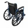 Fauteuil roulant pliable. Grandes roues arrière amovibles