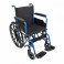 Fauteuil roulant pliable. Grandes roues arrière amovibles