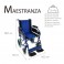 Fauteuil roulant pliant Maestranza. Accoudoirs et repose-pieds amovibles