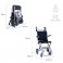 Fauteuil roulant pliant Neptuno. Petites roues.