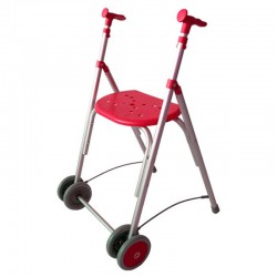 Andador rollator Plegable Kamaleon Coral