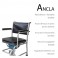 Silla WC con ruedas. Ancla.