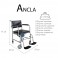 Silla WC con ruedas. Ancla.