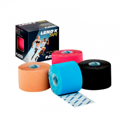 Caja de Vendas elásticas adhesivas Leno K Tape 5mx5cm - 12 unidades (varios colores)