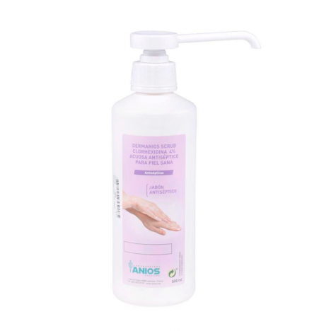 Jabón antiséptico Dermanios scrub 4% 500ml