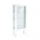 Vitrine sur pied 1 porte blanc 60X30X140