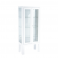 Vitrine sur pied 1 porte blanc 60X30X140