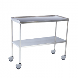 Mesa Inox. Superior con Reborde Inferior Liso Largo 120