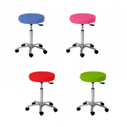 Tabouret bas Elite : Hauteur 44 -57 cm (différentes couleurs disponibles)