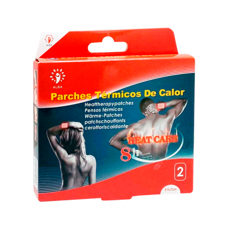 Caja de Parche térmico de calor básico 9,5 x 7 cm - 2 unidades