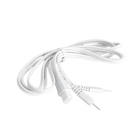 Cable de repuesto color blanco (2/4 canales): compatible con electroestimulador Globus Elite 2 y 4 Pro