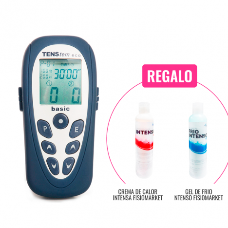 Tens Eco Basic: Electroestimulador de 2 canales y 16 programas (TENS + EMS + Iontoforesis)